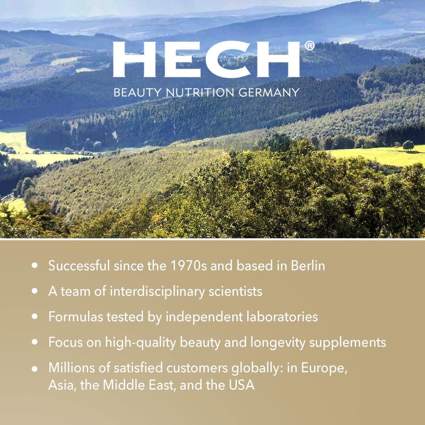 HECH Caviar Collagen Ruby Elixier - Beauty Supplement with Marine Collagen Peptides and Vita-Mineral Nutrients
