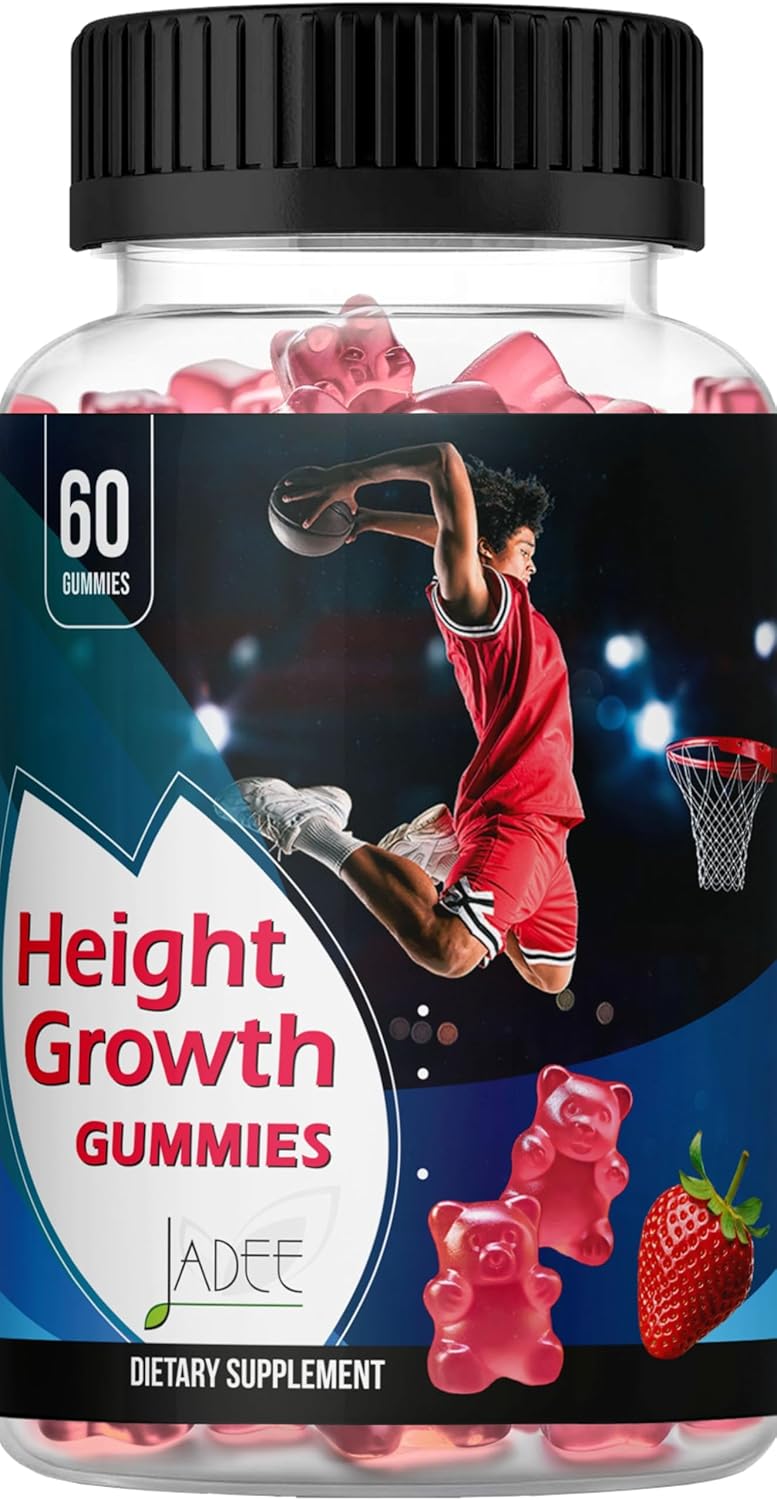 Height Growth Gummies for Kids with Calcium, Vitamin D, K2, Magnesium, and Zinc - Supplement for Teen's Growth - Ages 5-20 - Increase Height with Kids Vitamins