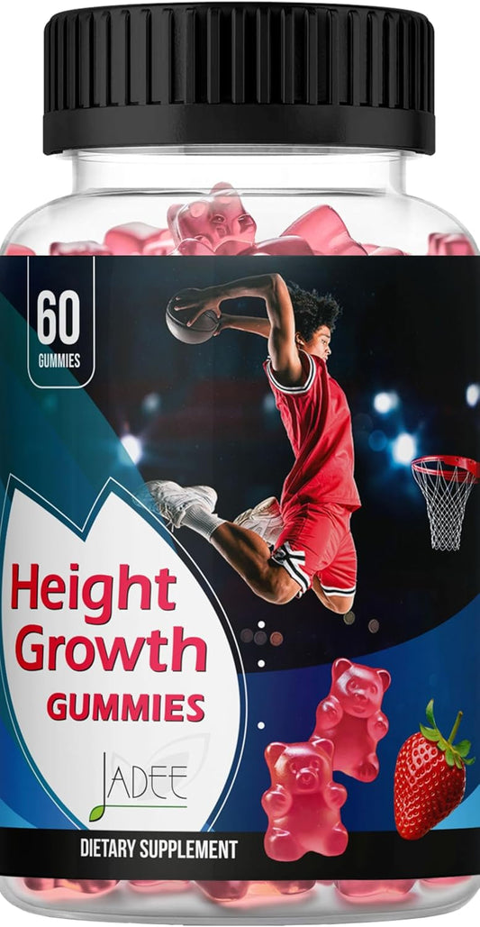 Height Growth Gummies for Kids with Calcium, Vitamin D, K2, Magnesium, and Zinc - Supplement for Teen's Growth - Ages 5-20 - Increase Height with Kids Vitamins