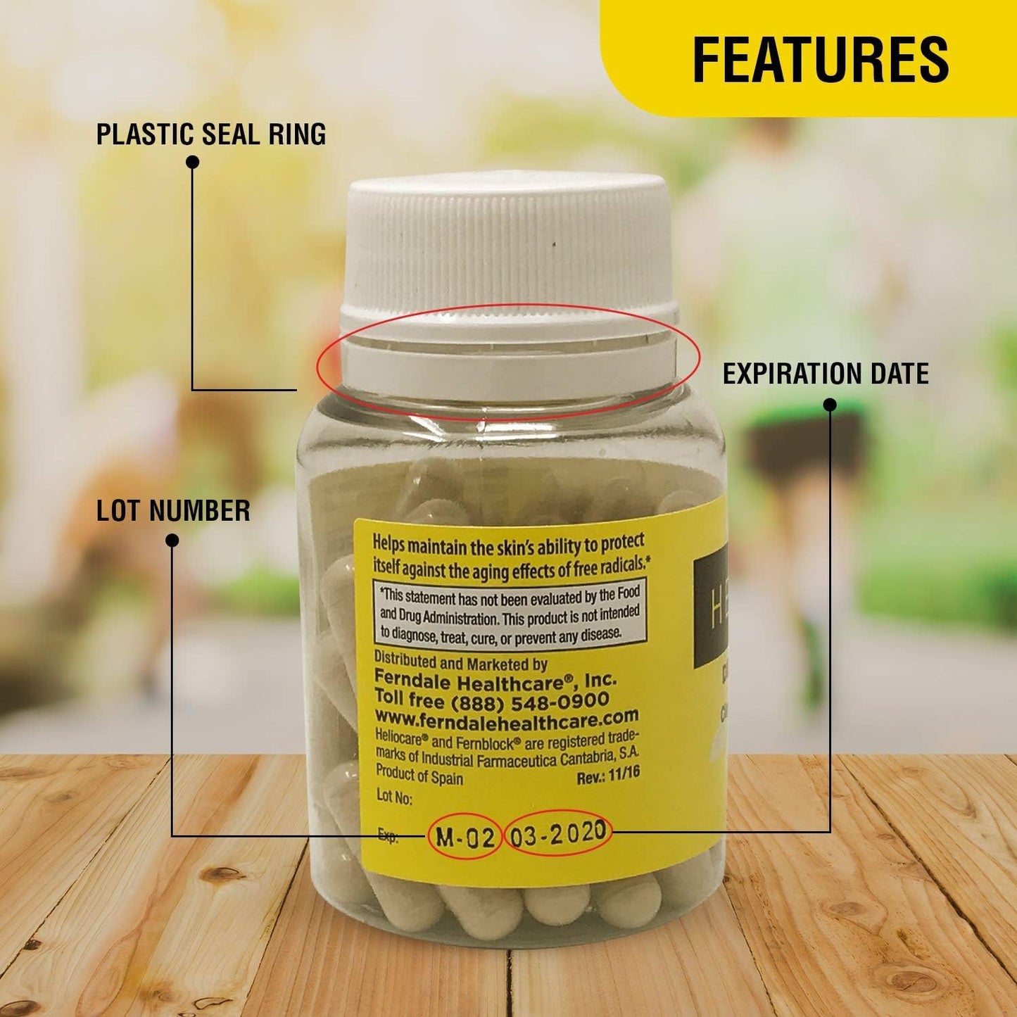 Heliocare Antioxidant Formula Capsules - 120 Capsules Total