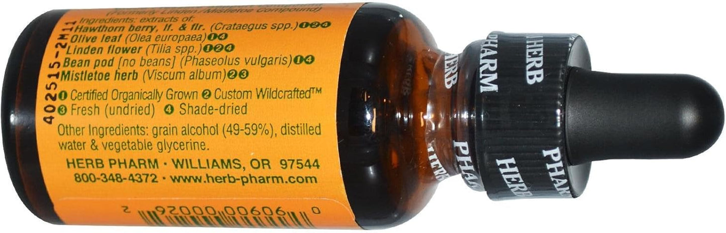 Herb Pharm Blood Pressure Support Tincture - 1 oz Bottle