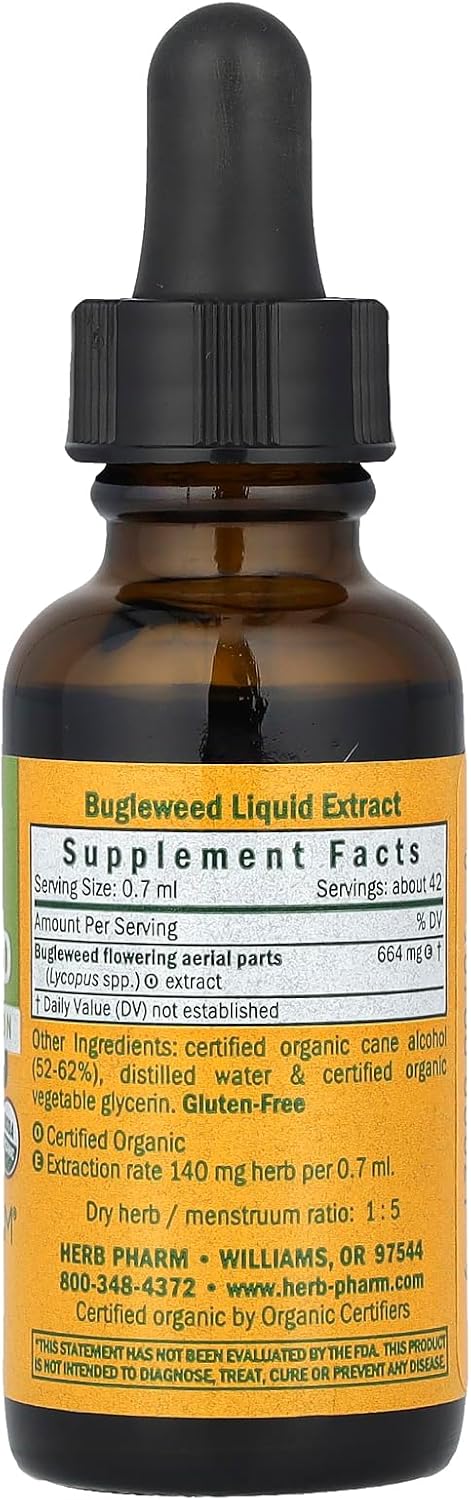 Herb Pharm Bugleweed Extract 1oz for Endocrine System Health