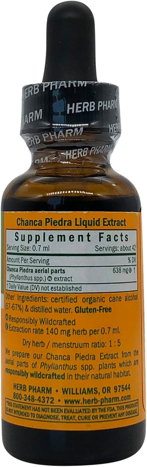 Herb Pharm Chanca Piedra Liquid Extract - 1 Fl Oz for Urinary System Support