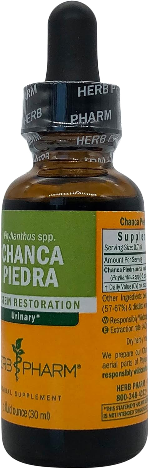 Herb Pharm Chanca Piedra Liquid Extract - 1 Fl Oz for Urinary System Support