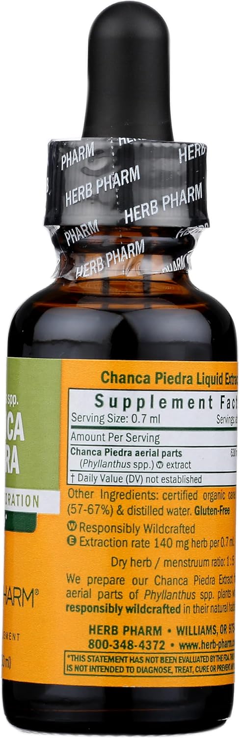 Herb Pharm Chanca Piedra Liquid Extract - 1 Fl Oz for Urinary System Support