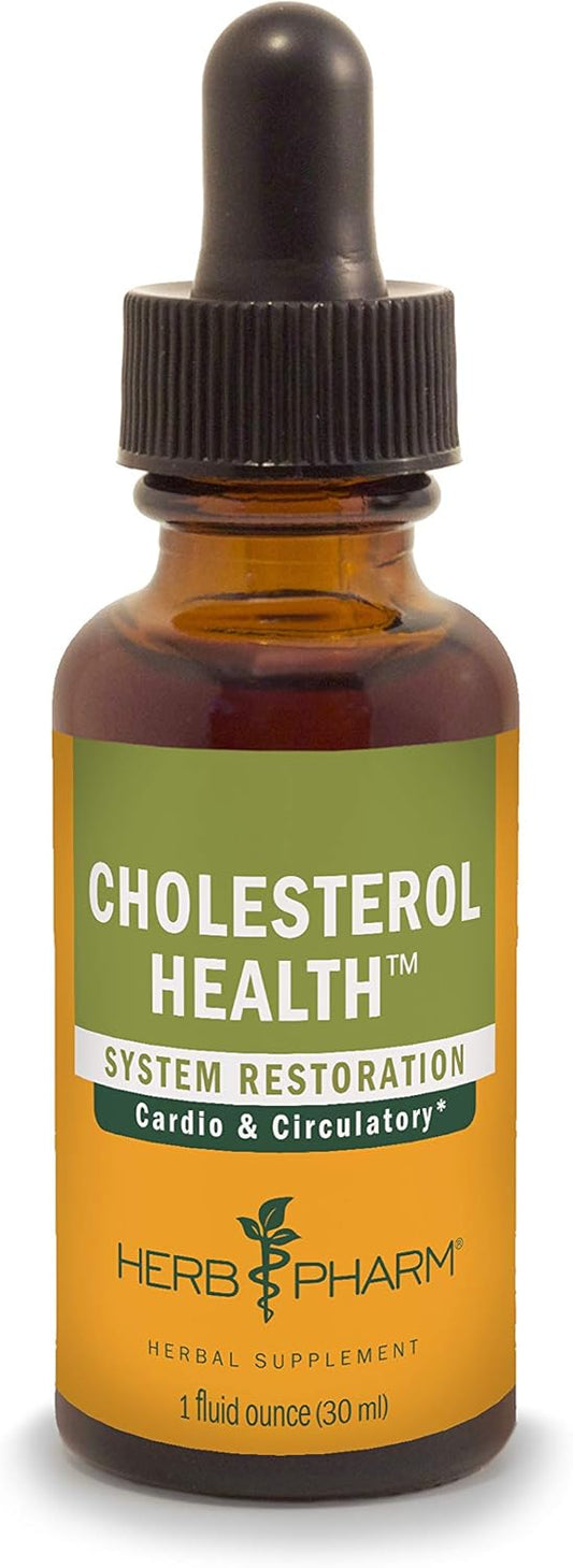 Herb Pharm Cholesterol Support Liquid Formula - 1 Ounce for Heart Health & Circulation