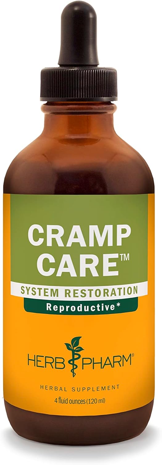Herb Pharm Cramp Care Herbal Extract Drops for Menstrual Cycle Support - 4 Oz