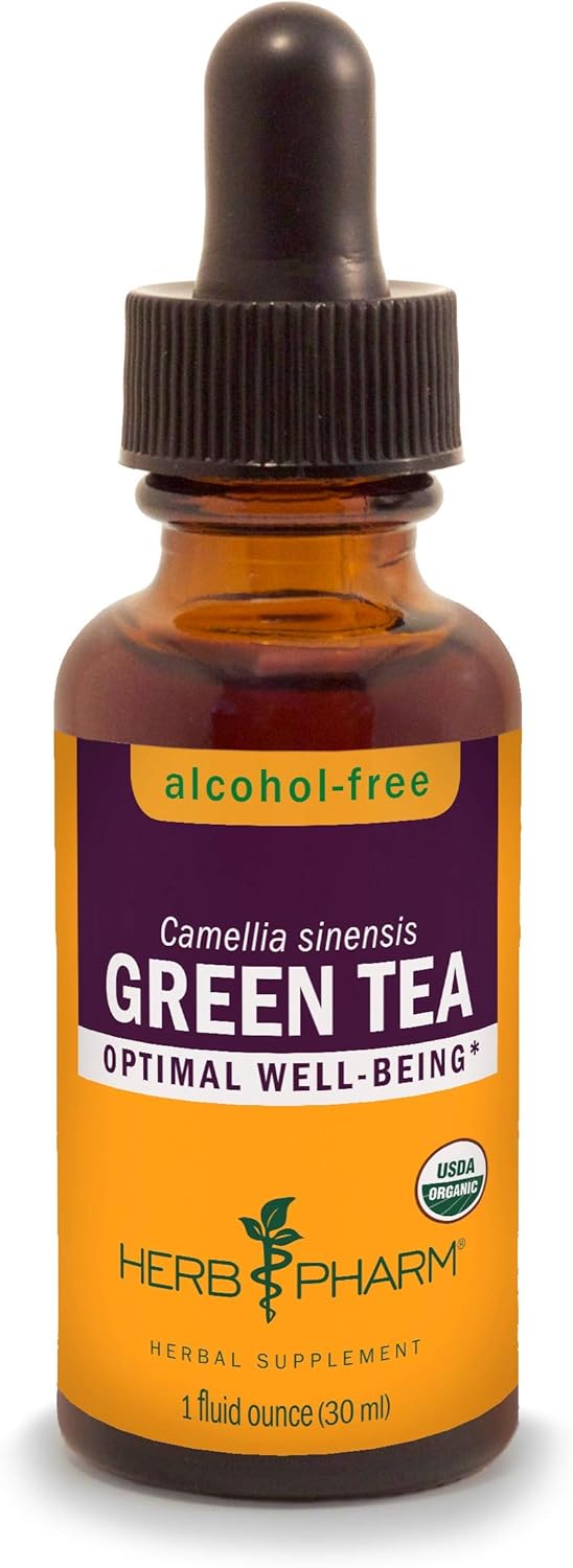 HERB PHARM Green Tea Herb Glycerite - 1 Fl Oz Bottle - Pack of 1 - 2 Pounds - GLGTEA01