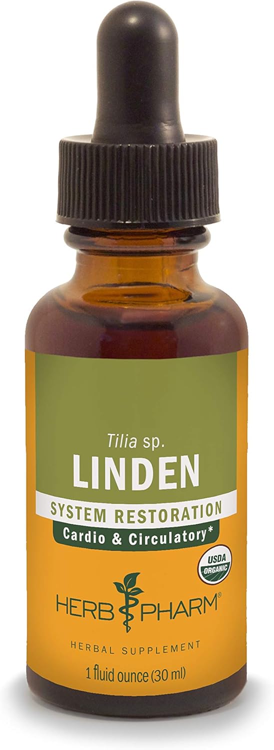 Herb Pharm Linden Liquid Extract - 1oz for Cardiovascular & Circulatory Health