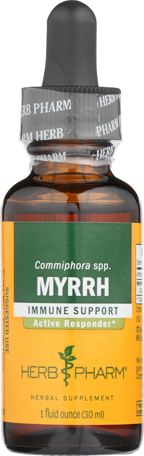Herb Pharm Myrrh Liquid Extract - 1 oz Bottle - Immune System Support Formula