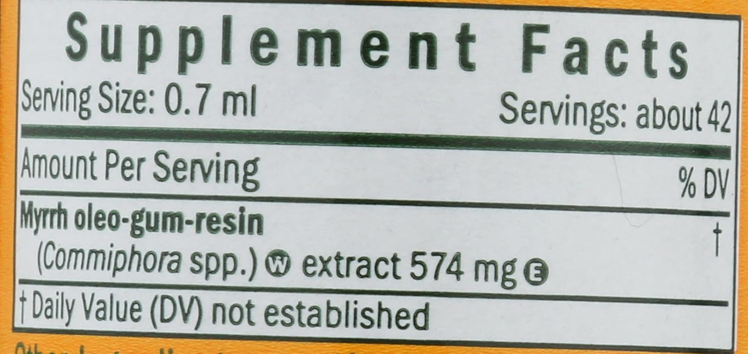 Herb Pharm Myrrh Liquid Extract - 1 oz Bottle - Immune System Support Formula