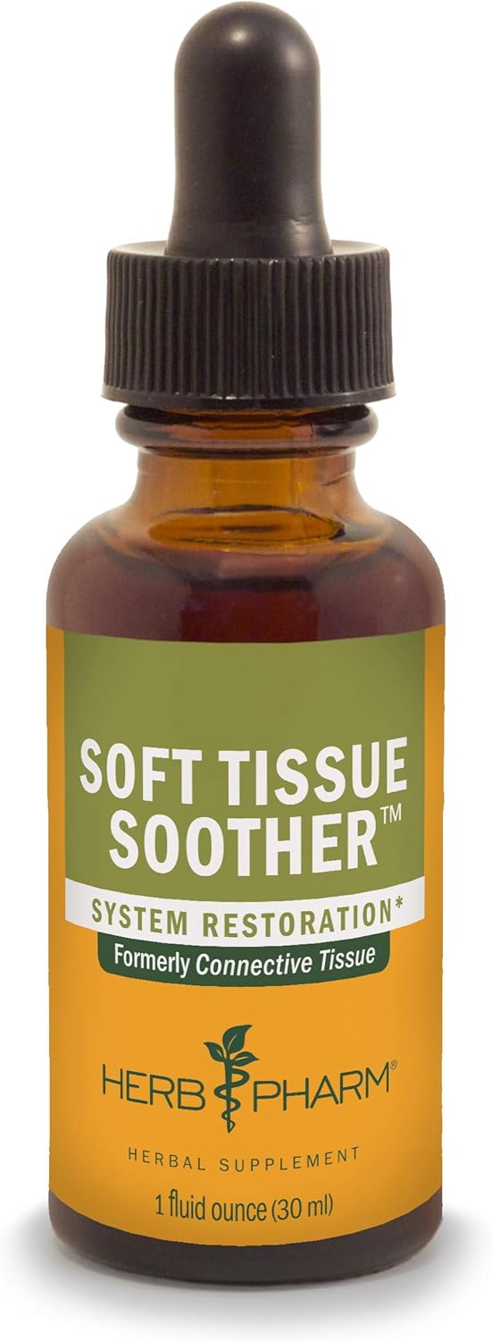 Herb Pharm Soft Tissue Soother Liquid Formula for Musculoskeletal Support - 1oz