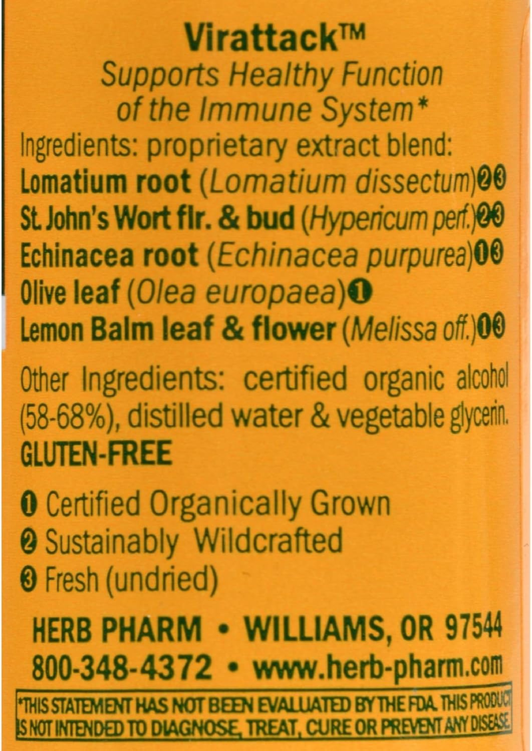 Herb Pharm Virattack Herbal Tincture, 1 Fluid Ounce