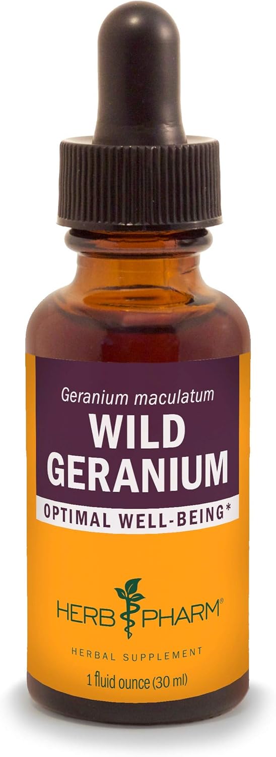 Herb Pharm Wild Geranium (Cranesbill) Liquid Extract - 1 oz - Organic Herbal Supplement