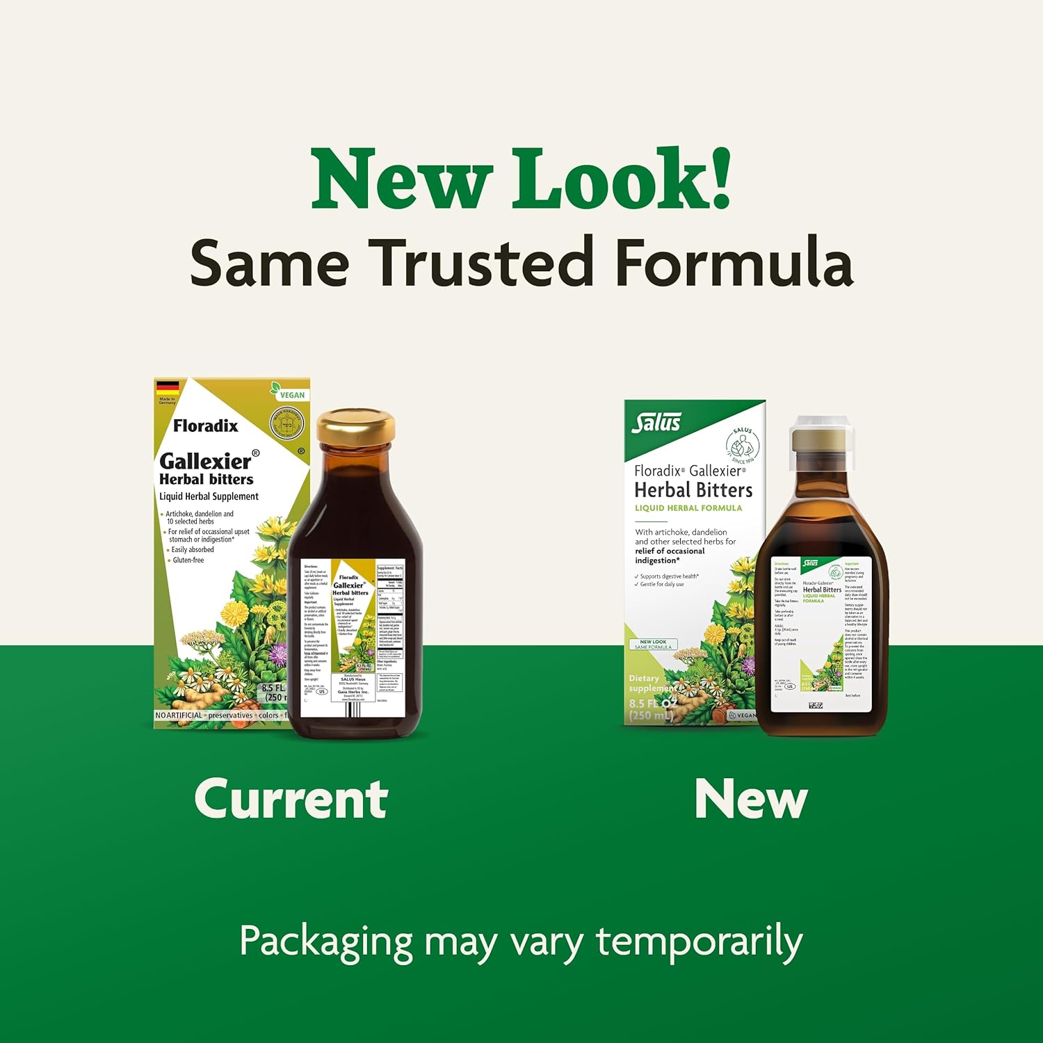 Herbal Bitters Digestive Support Supplement with Artichoke, Dandelion, Turmeric, Ginger - Liquid Formula - Easily Absorbed - Vegan, Non-GMO - 8.5 fl oz
