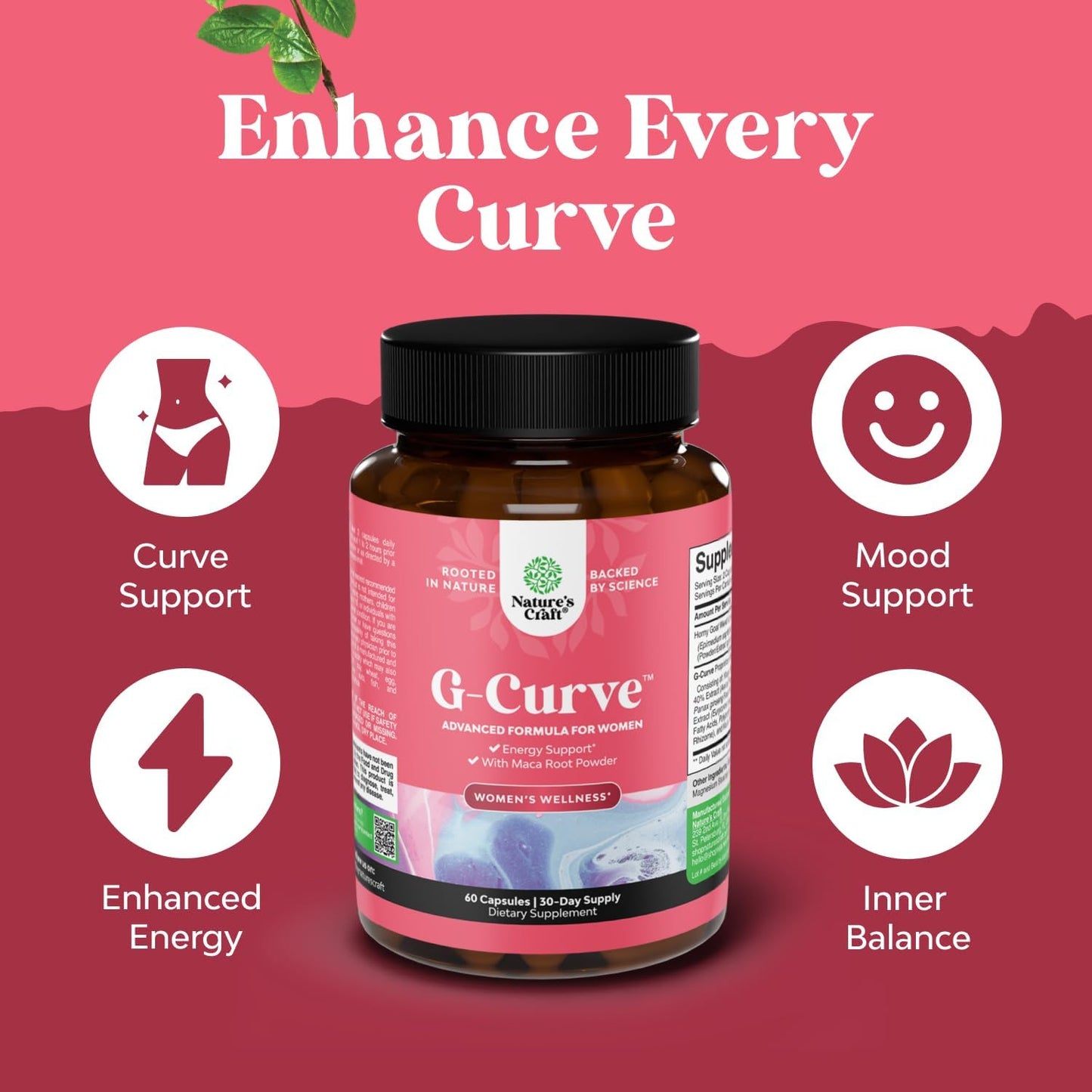 Herbal Butt and Breast Enhancement Pills + Liver Cleanse Detox Support Bundle by Natures Craft