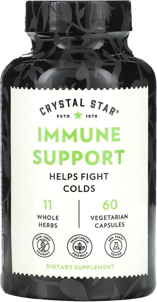 Herbal Immune Booster Supplement for Multi-System Defense - Echinacea, Goldenseal, Yarrow, Elecampane - 60 Capsules