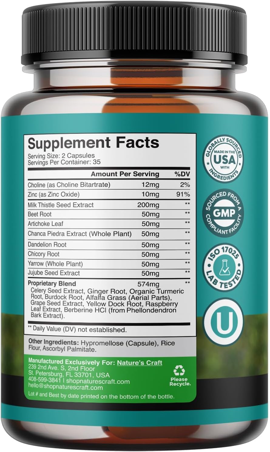 Herbal Laxative Capsules with Probiotics for Colon Detox & Liver Support - Natural Digestive and Detox Formula with Milk Thistle