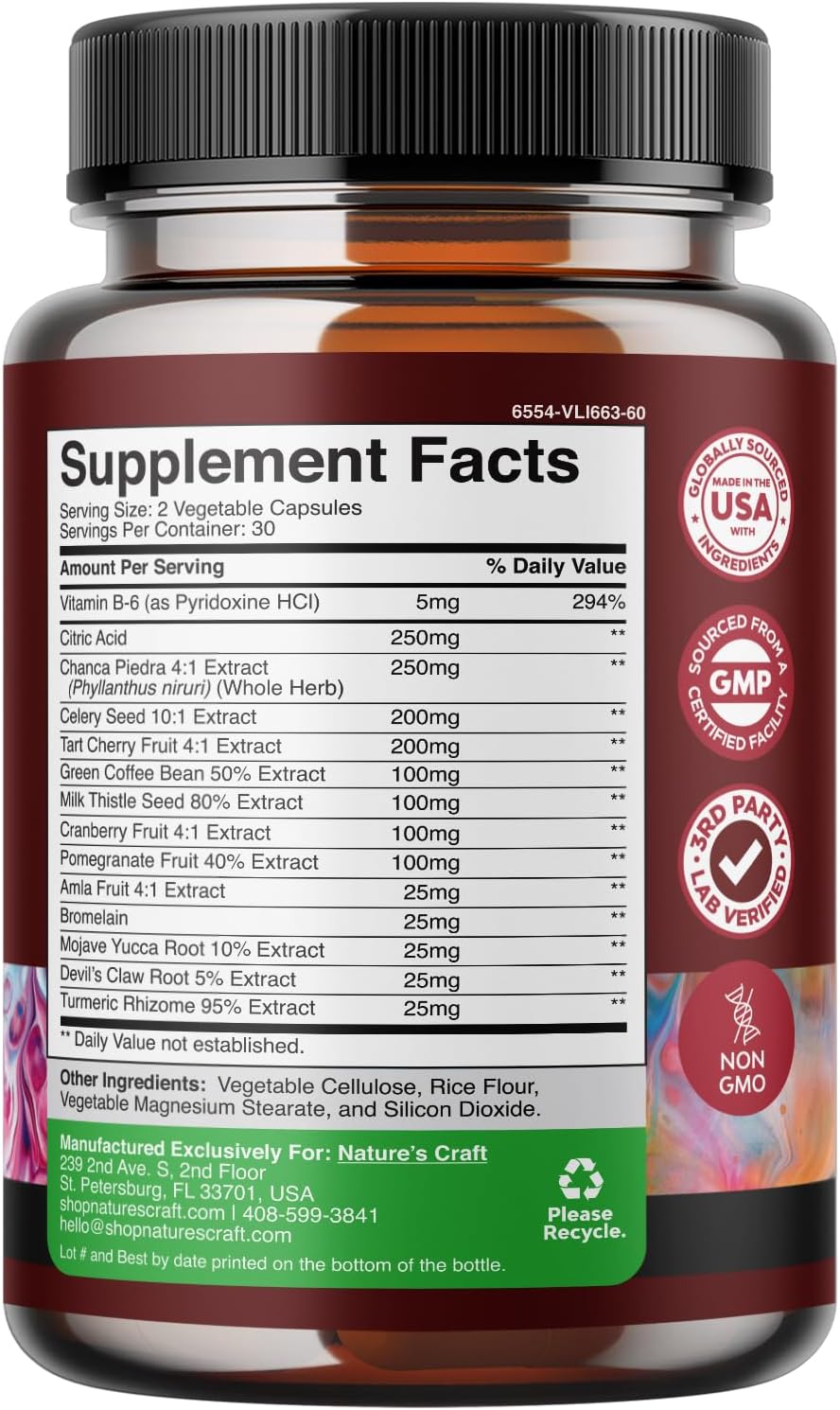 Herbal Liver Support and Uric Acid Cleanse Bundle - Natural Detox and Repair Formula for Joint and Kidney Health in Men and Women