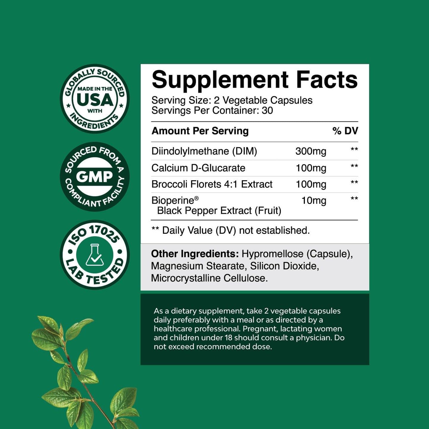 Herbal Menopause Supplement Bundle for Women: Night Sweats, Mood Support, Dong Quai, Vitex, Chaste Berry, Black Cohosh, & DIM