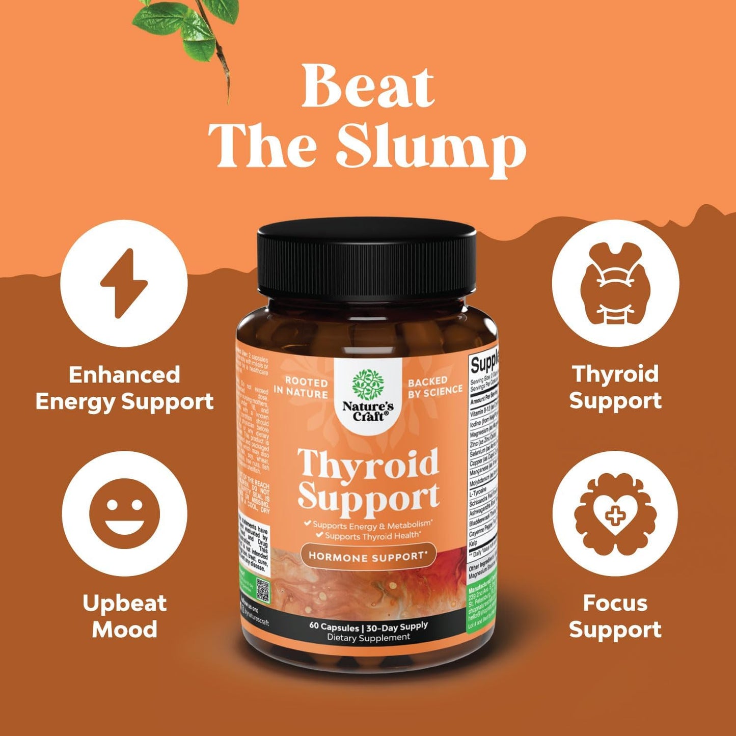 Herbal Menopause Supplement Bundle for Women with Dong Quai, Vitex, and Thyroid Support for Night Sweats and Mood Boost
