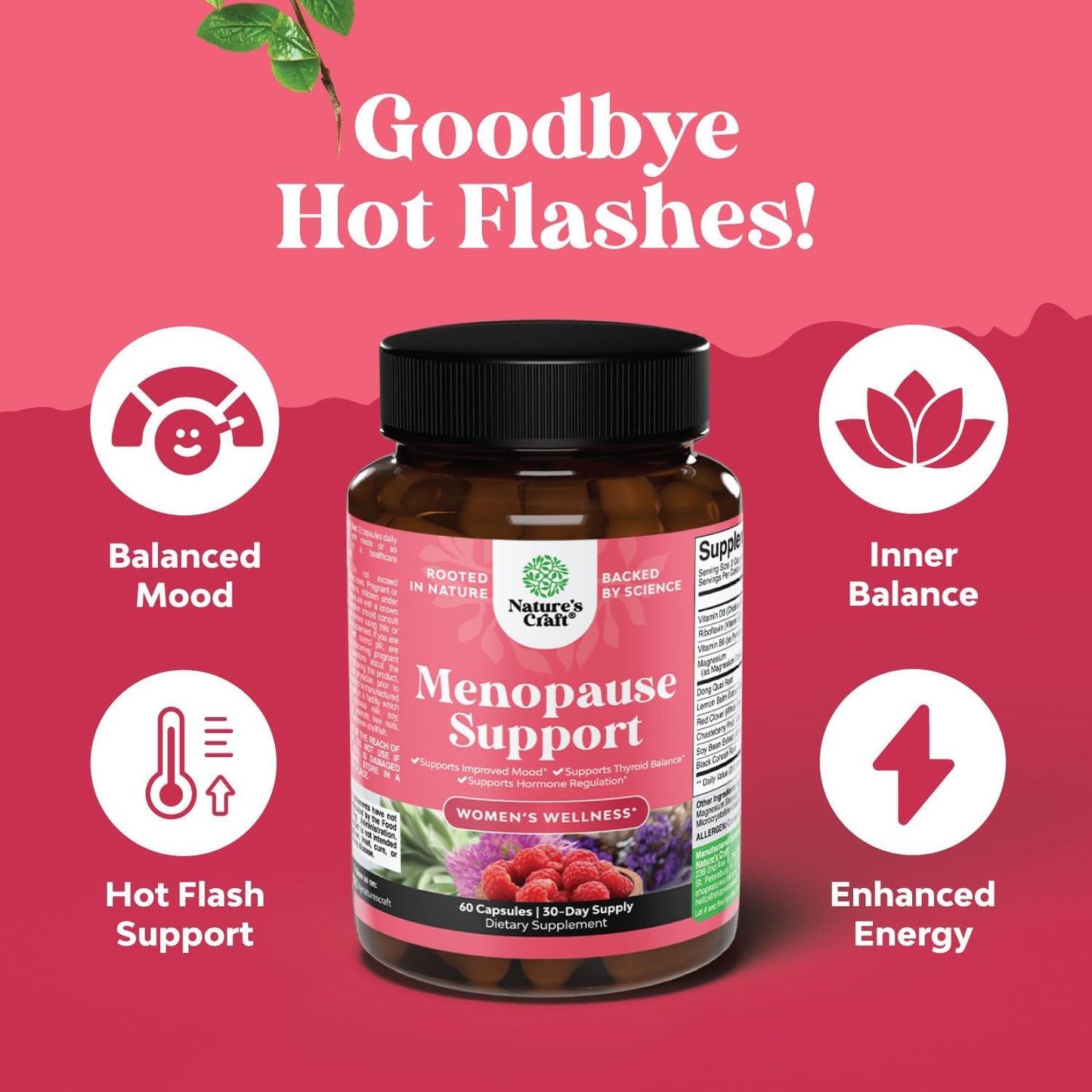 Herbal Menopause Supplement Bundle with Extra Strength Diindolylmethane Dim - Promotes Estrogen Balance, Supports Metabolism and Menopause