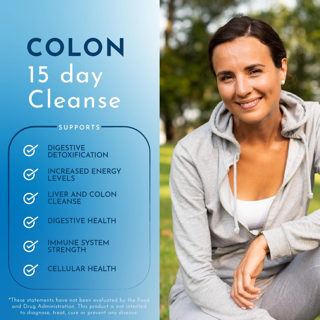 Herbal Solutions Super Cleanse: 15-Day Extra Strength Detox Program for Complete Digestive System Cleansing