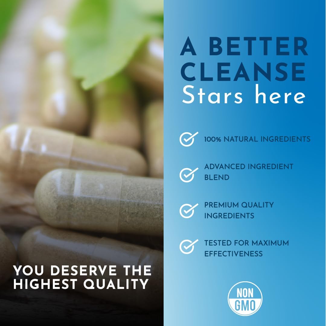 Herbal Solutions Super Cleanse: 15-Day Extra Strength Detox Program for Complete Digestive System Cleansing