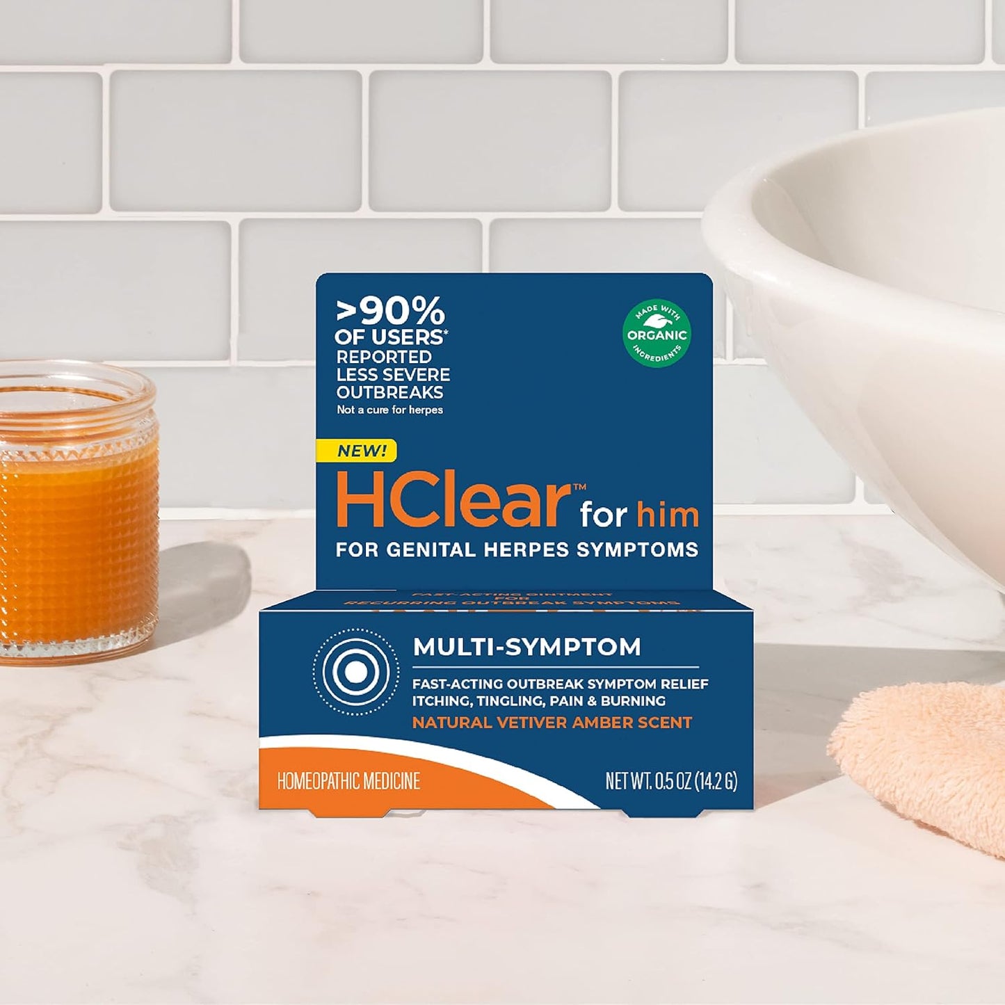 HerbalGyno Vaginal Health Trio: HClear Ointment, Ultra-Gentle Wash, HerpEase Supplement with L-Lysine - Essentials for Men and Women