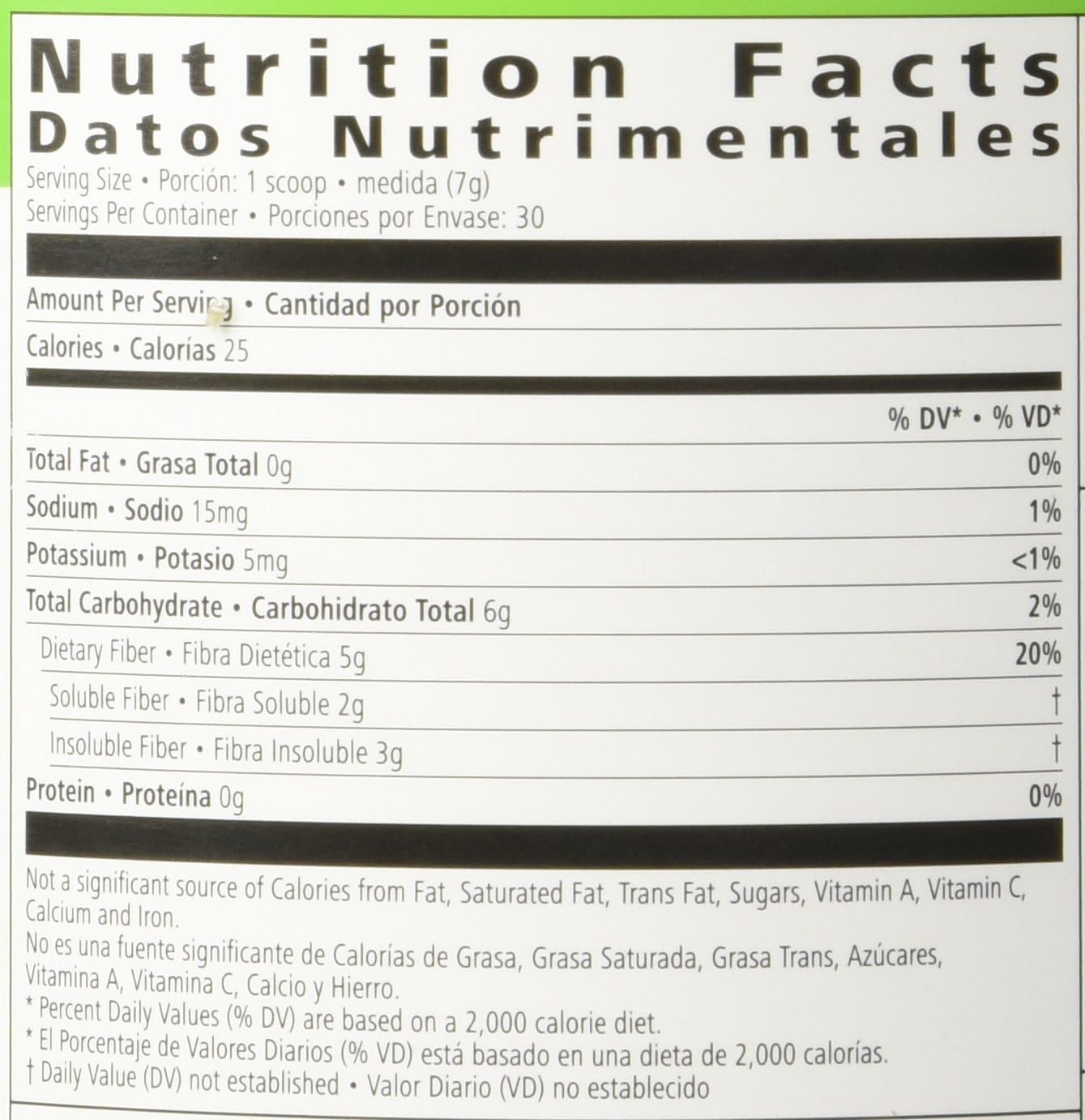Herbalife Active Fiber Powder Supplement - Unflavored 7.4 oz Pack