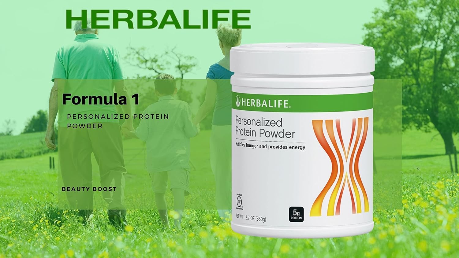Herbalife Duo Cafe Latte Meal Shake Mix with Personalized Protein Powder for Health