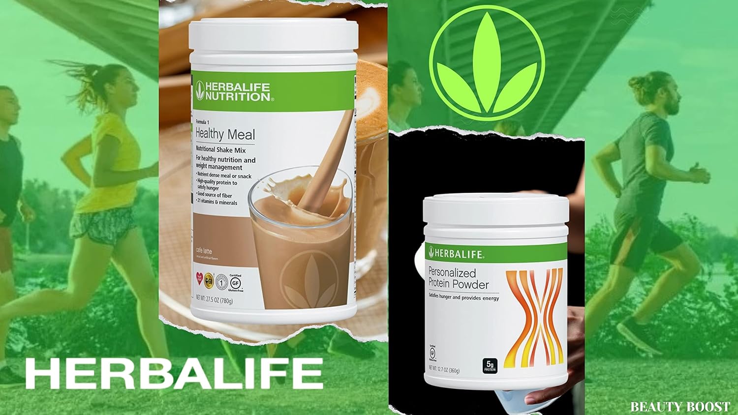 Herbalife Duo Cafe Latte Meal Shake Mix with Personalized Protein Powder for Health
