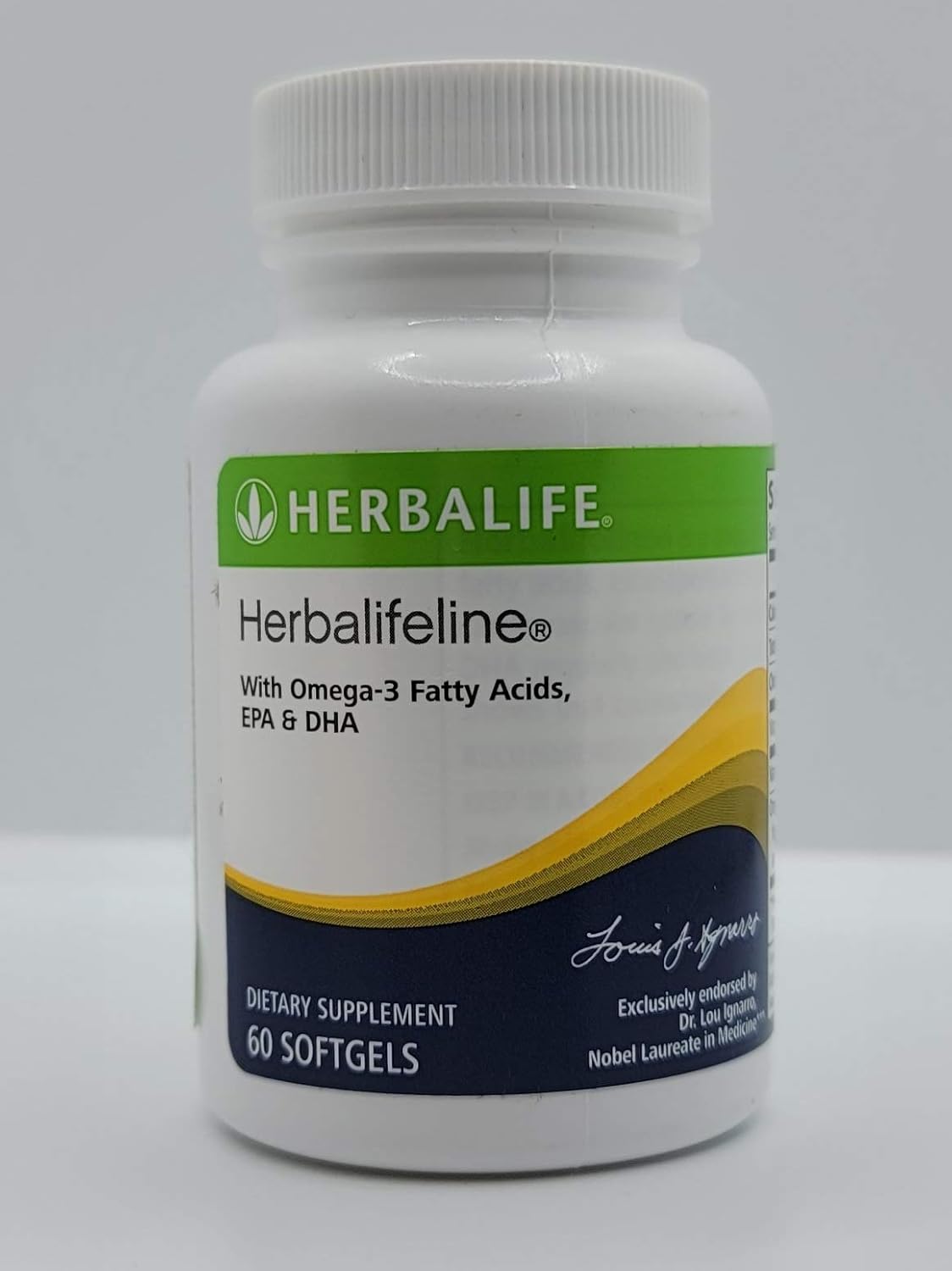 Herbalife Herbalifeline Softgels: 60 Capsules with Vitamin E, Marine Lipid Complex, Omega-3, EPA, and DHA