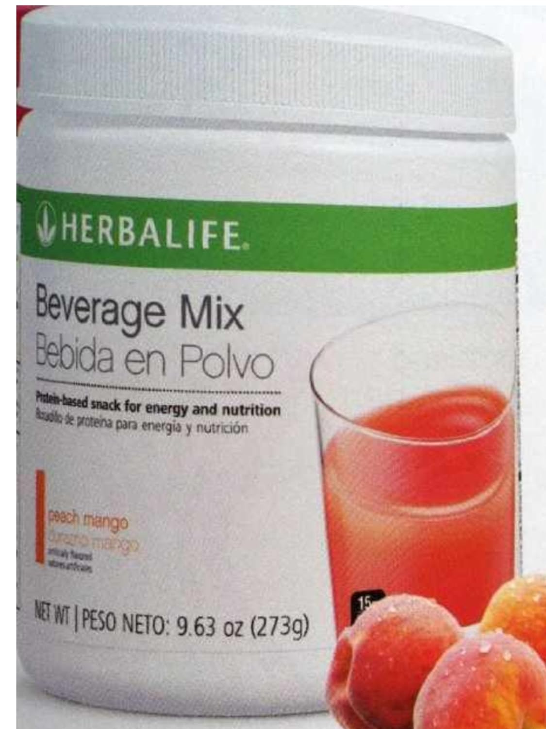 Herbalife Peach Mango Beverage Mix Canister - 14 Servings