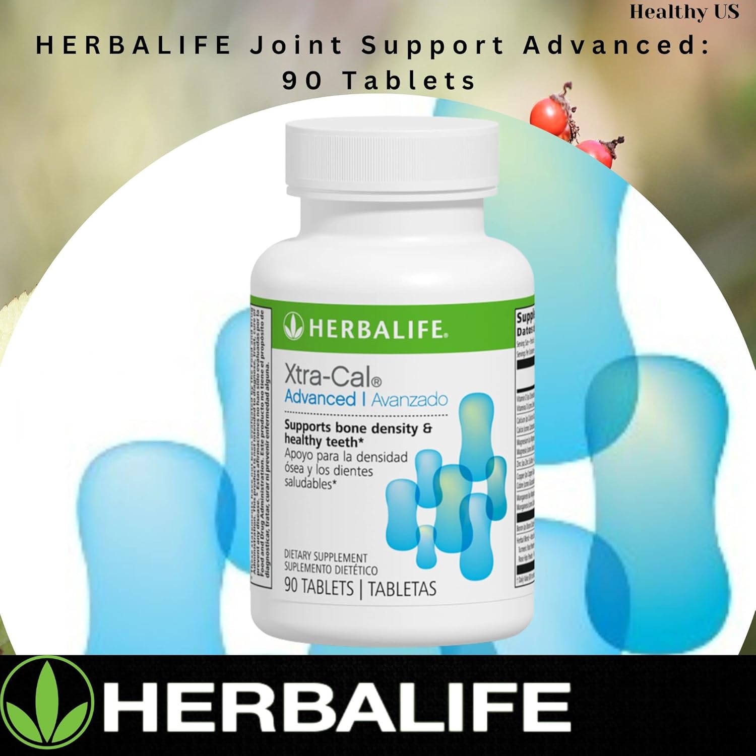 Herbalife Xtra-Cal Advanced: Calcium-Rich Tablets with Vitamin D and Minerals (90 Tablets)