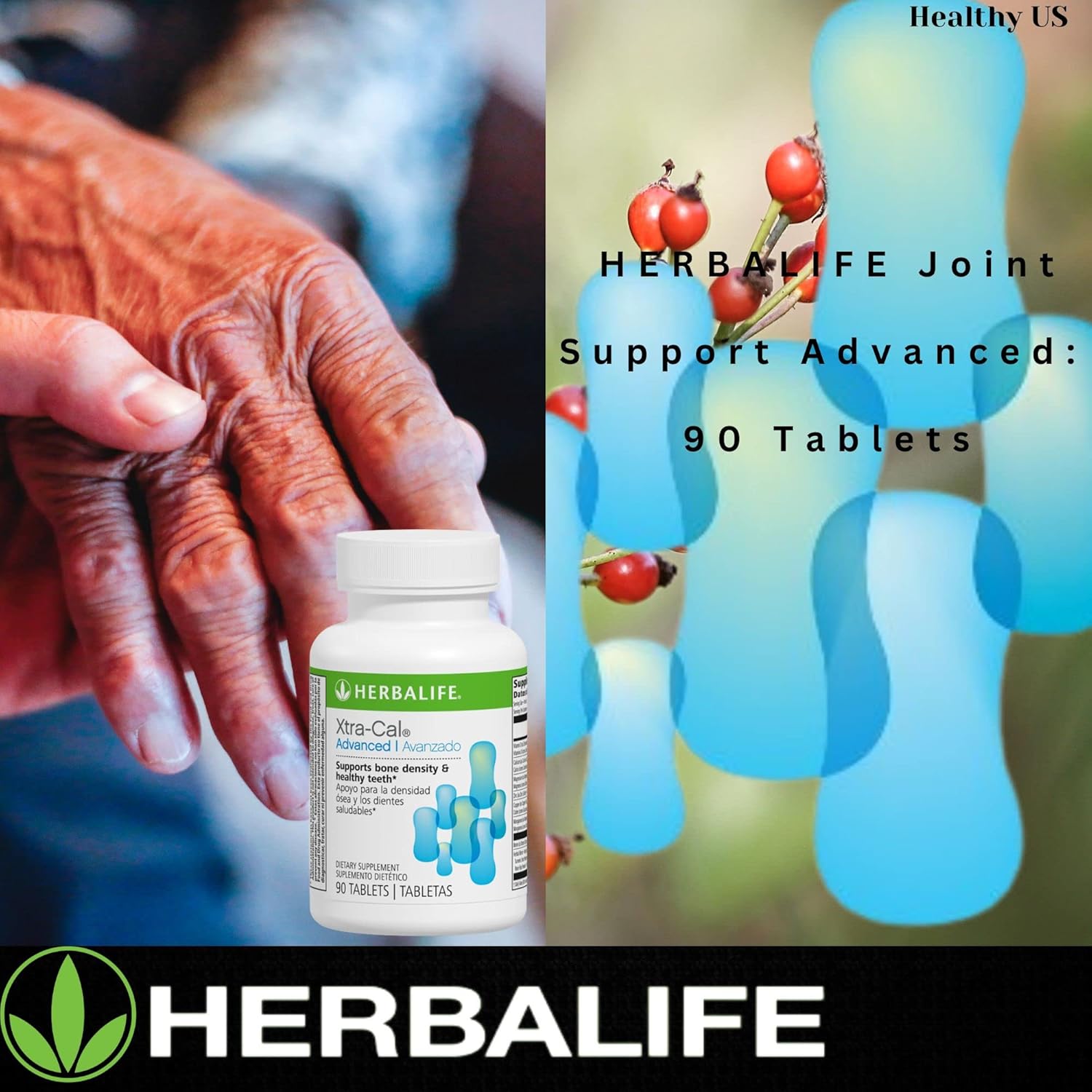 Herbalife Xtra-Cal Advanced: Calcium-Rich Tablets with Vitamin D and Minerals (90 Tablets)