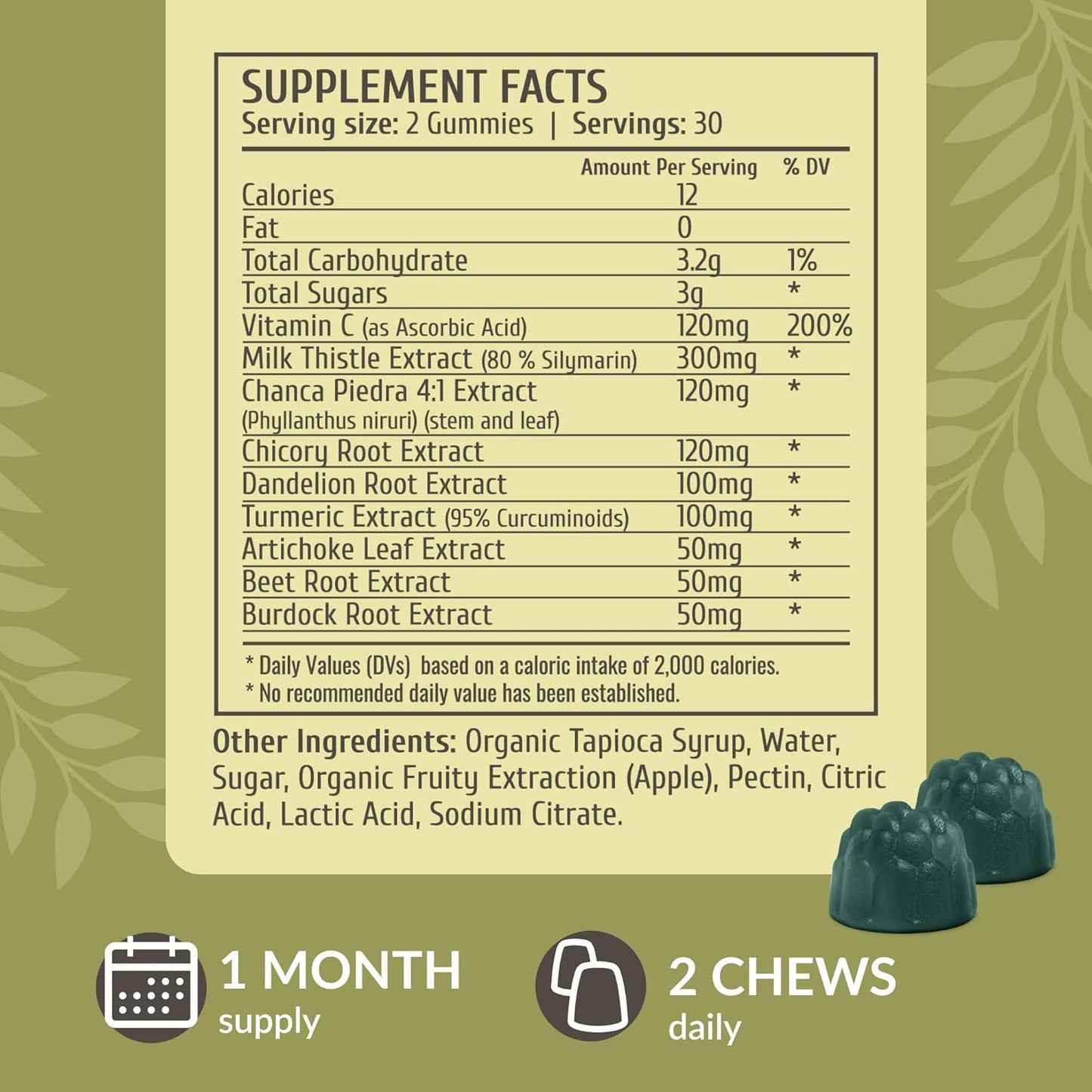 Herbamama Adrenal Support and Liver Support Bundle - Liquid Complex & Herbal Gummies - Vegan & Non-GMO - 2 Pack