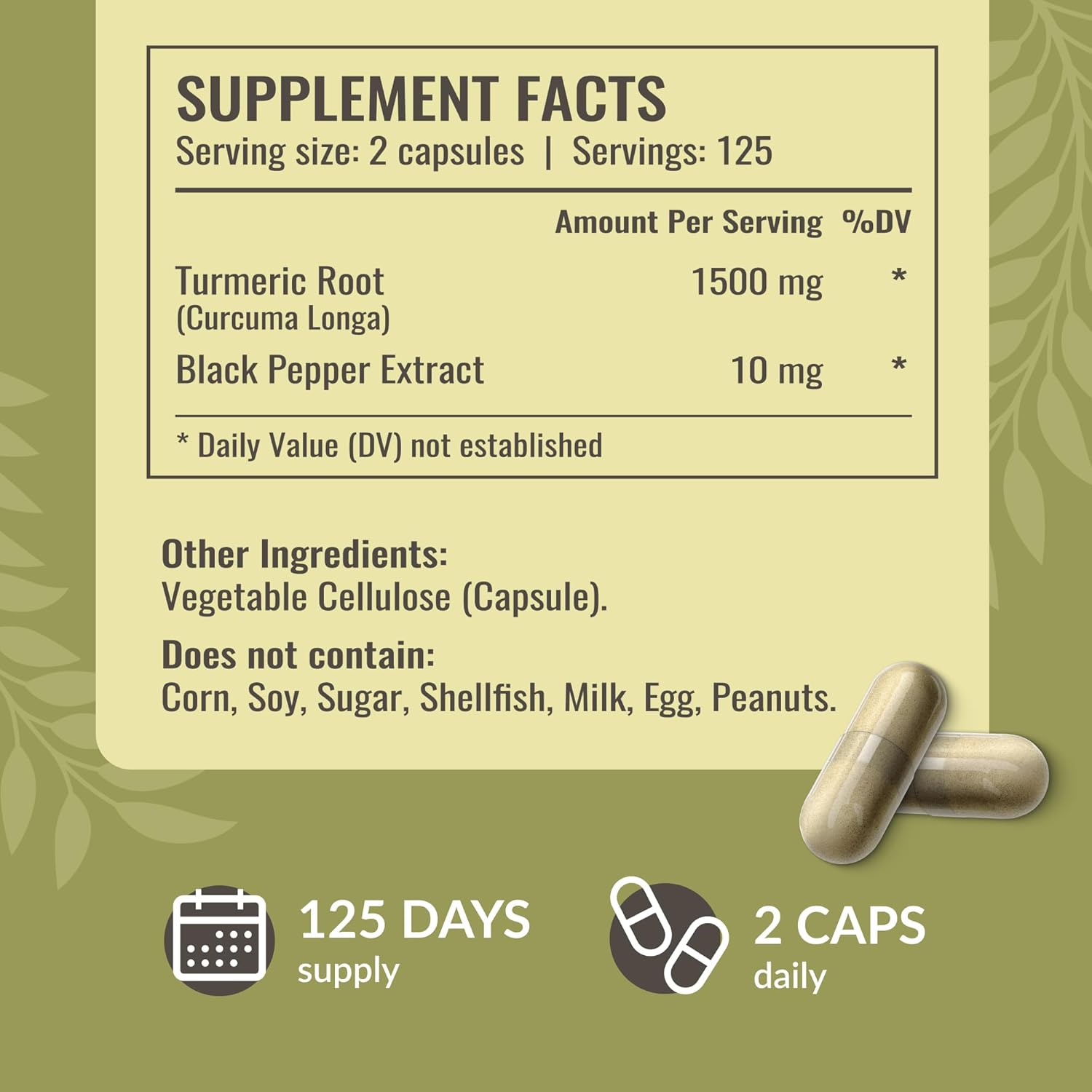 HERBAMAMA Turmeric Curcumin Capsules and Mullein Leaf Extract Tincture Bundle - 1500 mg, Vegan, Non GMO, Sugar & Alcohol-Free - 2 Pack - BoostGo Australia