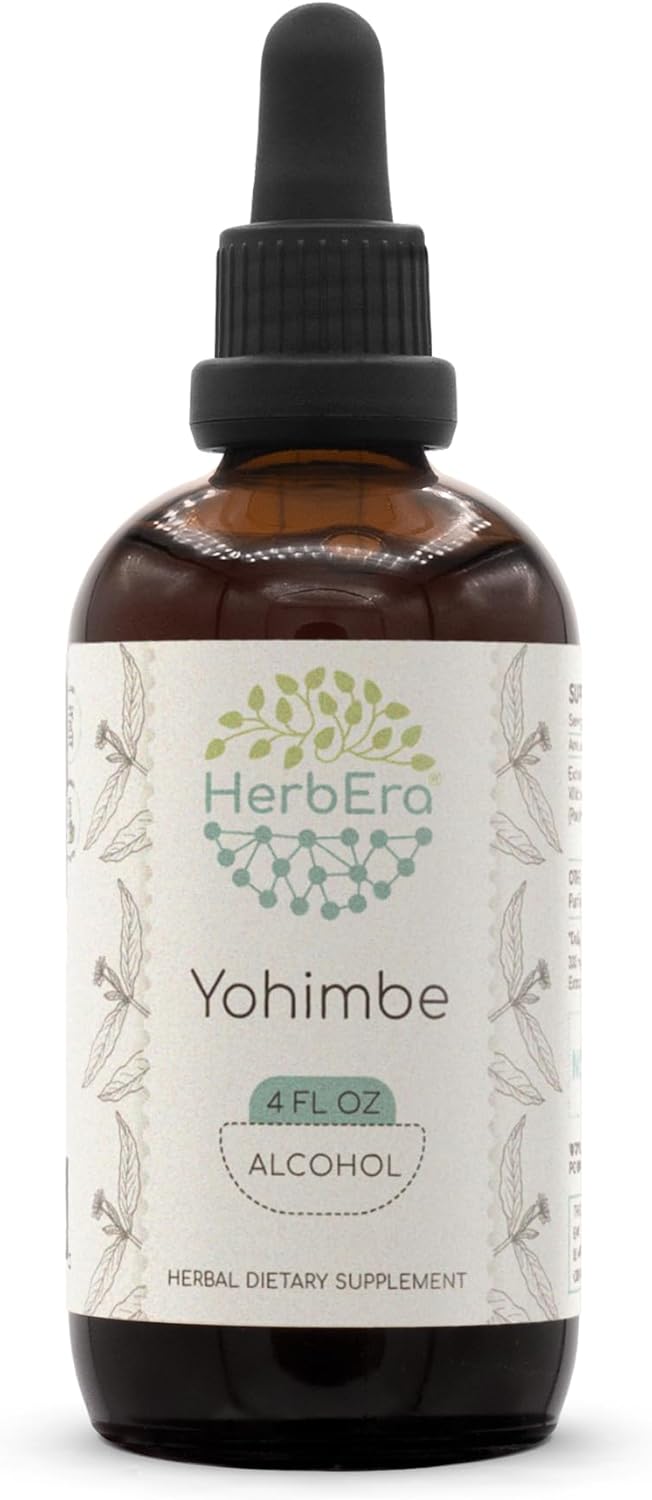 HerbEra Yohimbe A120 Super-Concentrated Alcohol Herbal Extract Tincture (4 fl oz)