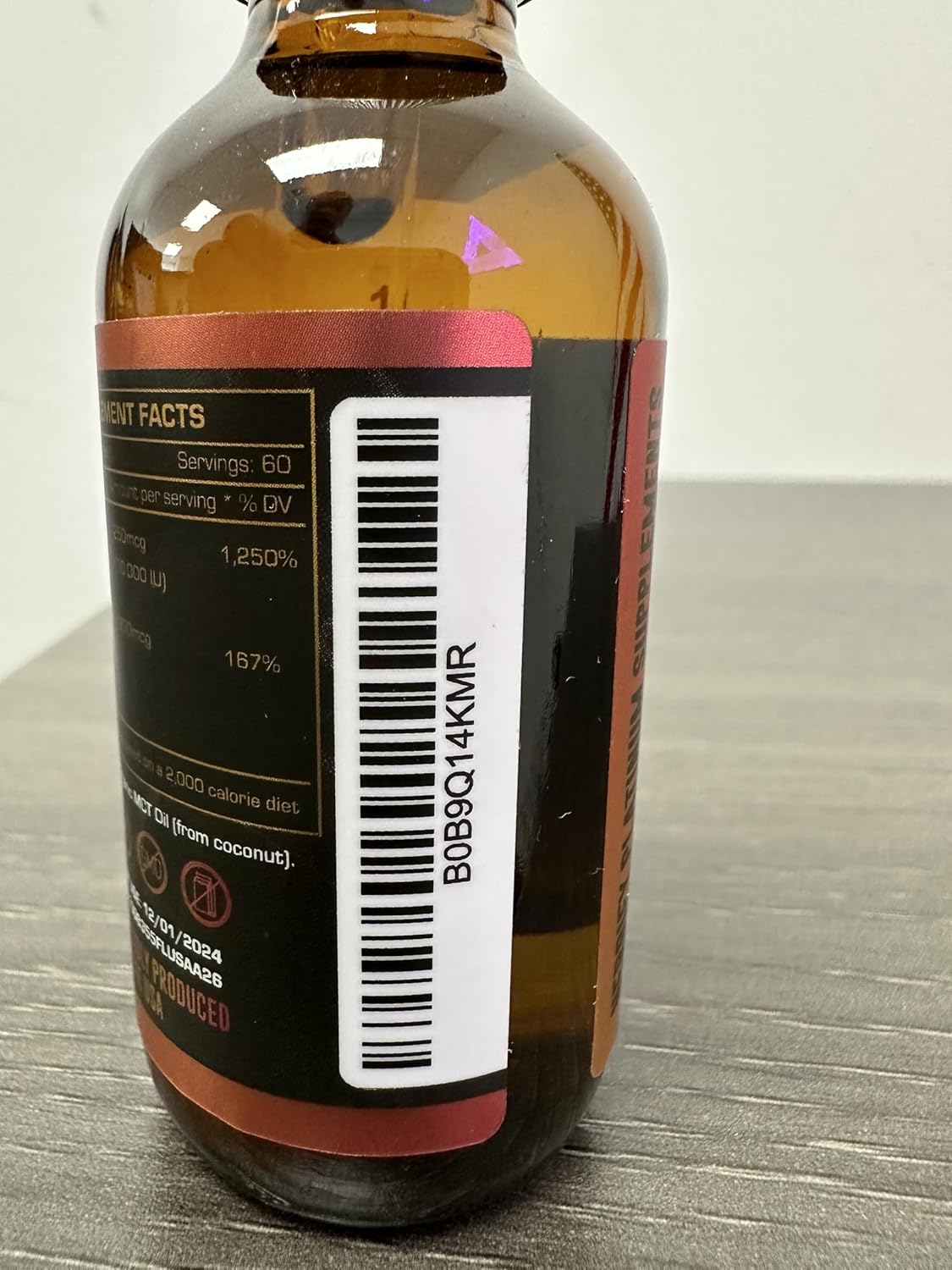 Herbify Bone Strength and Hair, Skin, Nails Support Bundle - K2, D3, Biotin, Collagen Drops