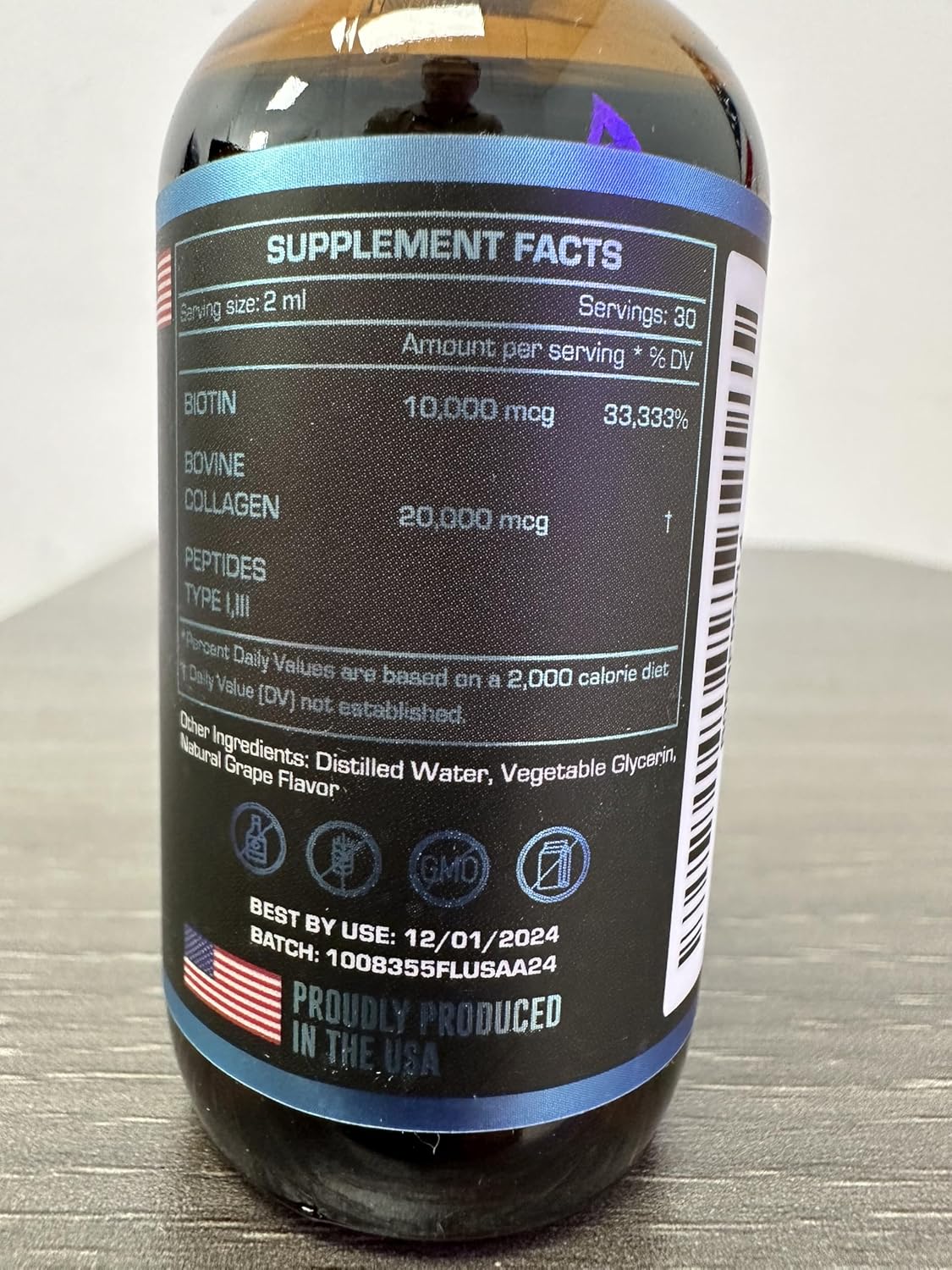 Herbify Bone Strength and Hair, Skin, Nails Support Bundle - K2, D3, Biotin, Collagen Drops