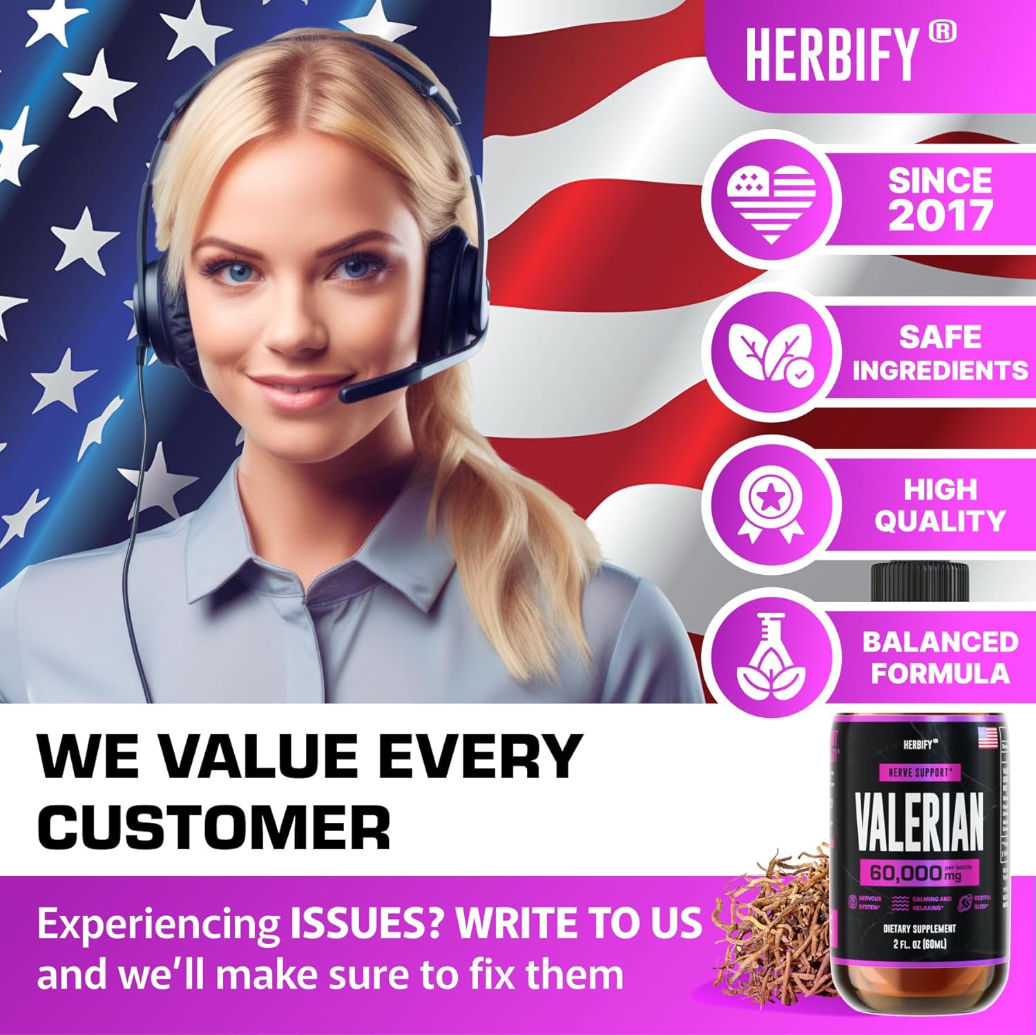 Herbify Bundle: Cilantro and Valerian Root Tinctures for Body Detox and Nervous System Support