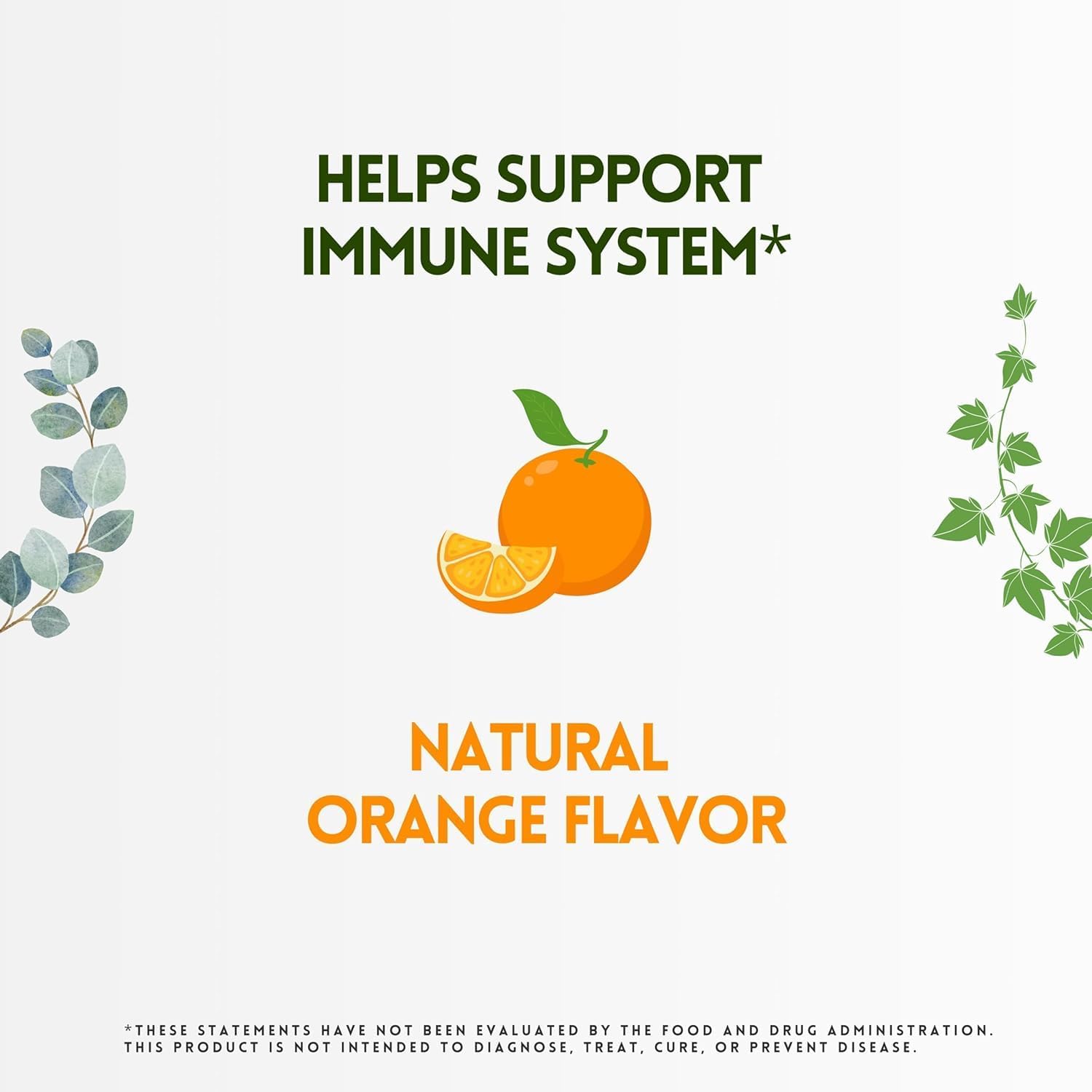 Herbion Naturals Immune Support Lozenges - Zinc, Echinacea, Vitamin C - 25 CT - Natural Orange Flavor - Dietary Supplement for Adults & Kids 5+ - Promotes Wellness & Immune System Health