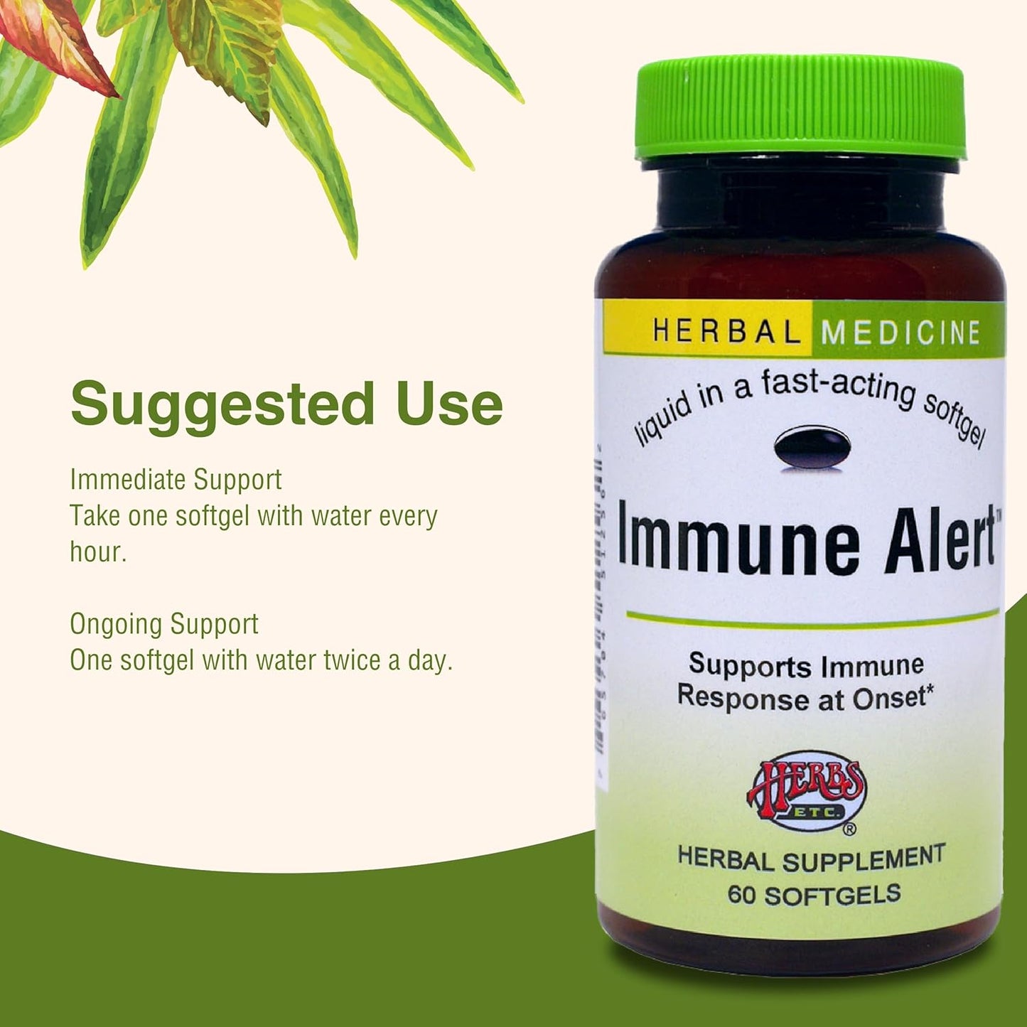 Herbs Etc. Immune Alert Softgels - Boost Immune System Support - 60 ct.