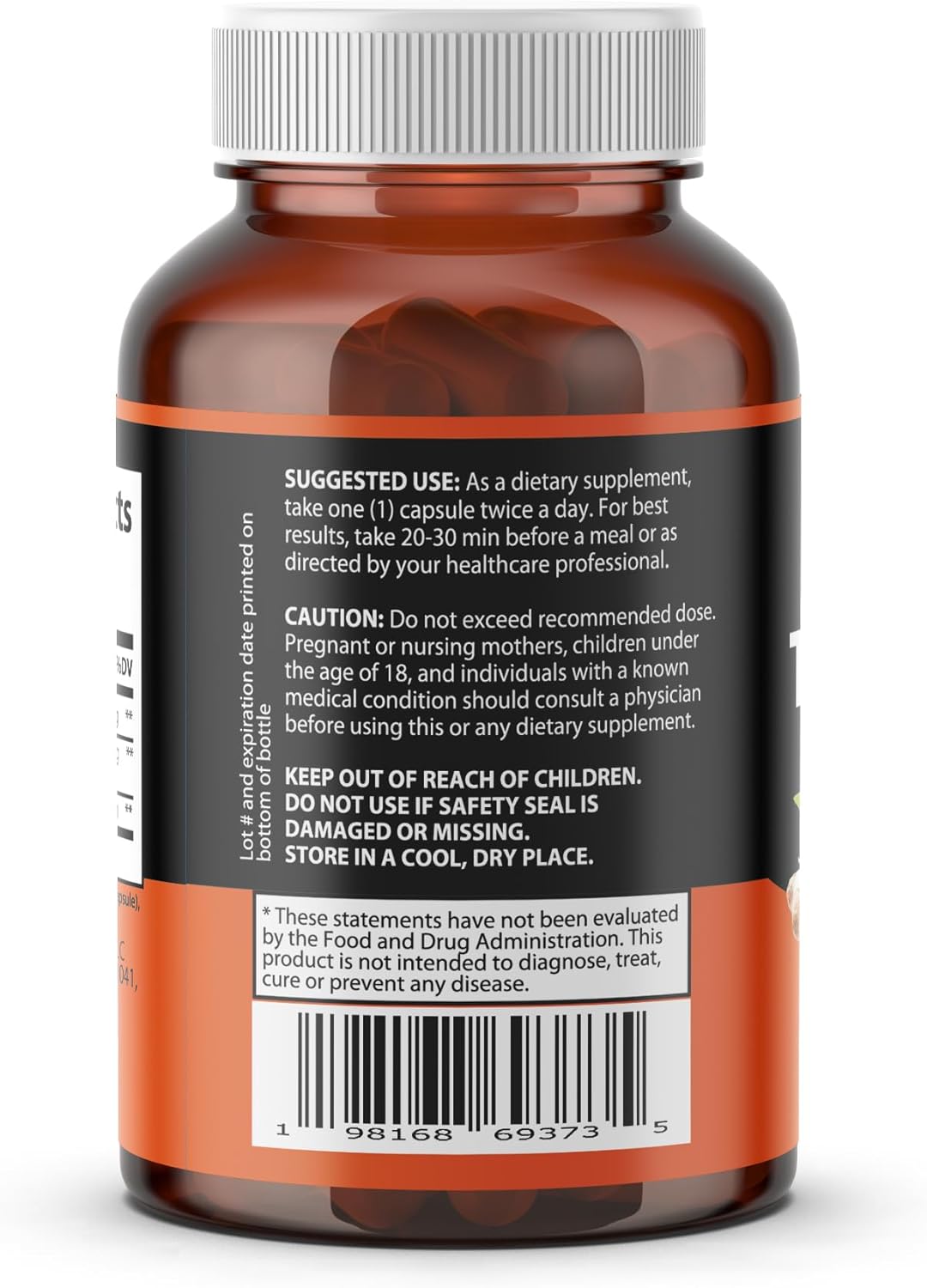 Herb's Forest Organic Turmeric Curcumin Capsules with Black Pepper - Joint Support & Antioxidant Benefits - 120 Veg Caps
