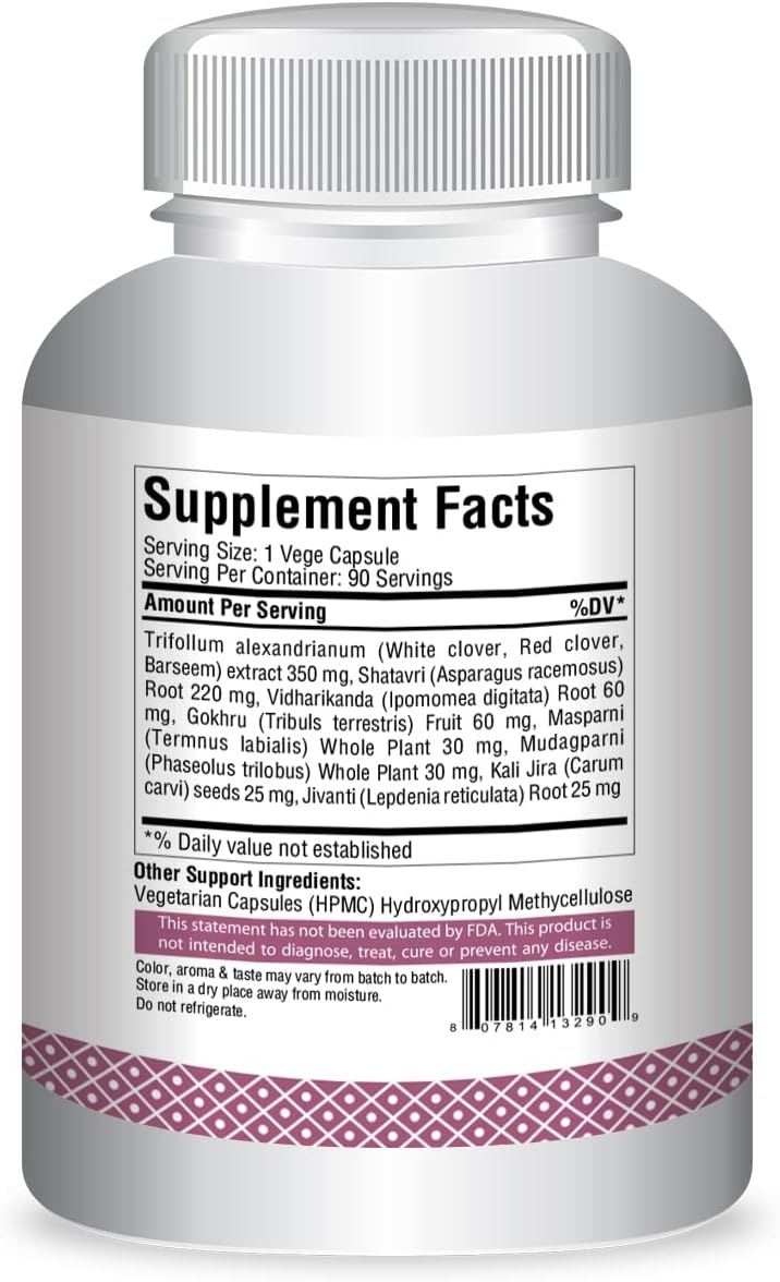 Herbsforever Female 30 Plus Ayurvedic Herbal Supplement for Women's Health - 90 Veg Capsules, 800mg