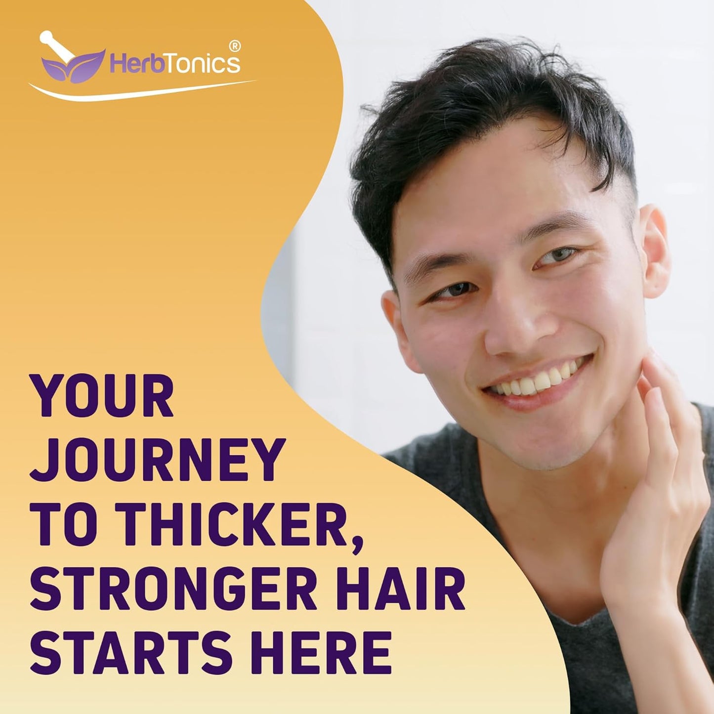 Herbtonics Foli Gummies - Biotin Hair Growth Supplement for Women & Men - Skin, Nails Vitamins - 60 Sugarfree Gummies