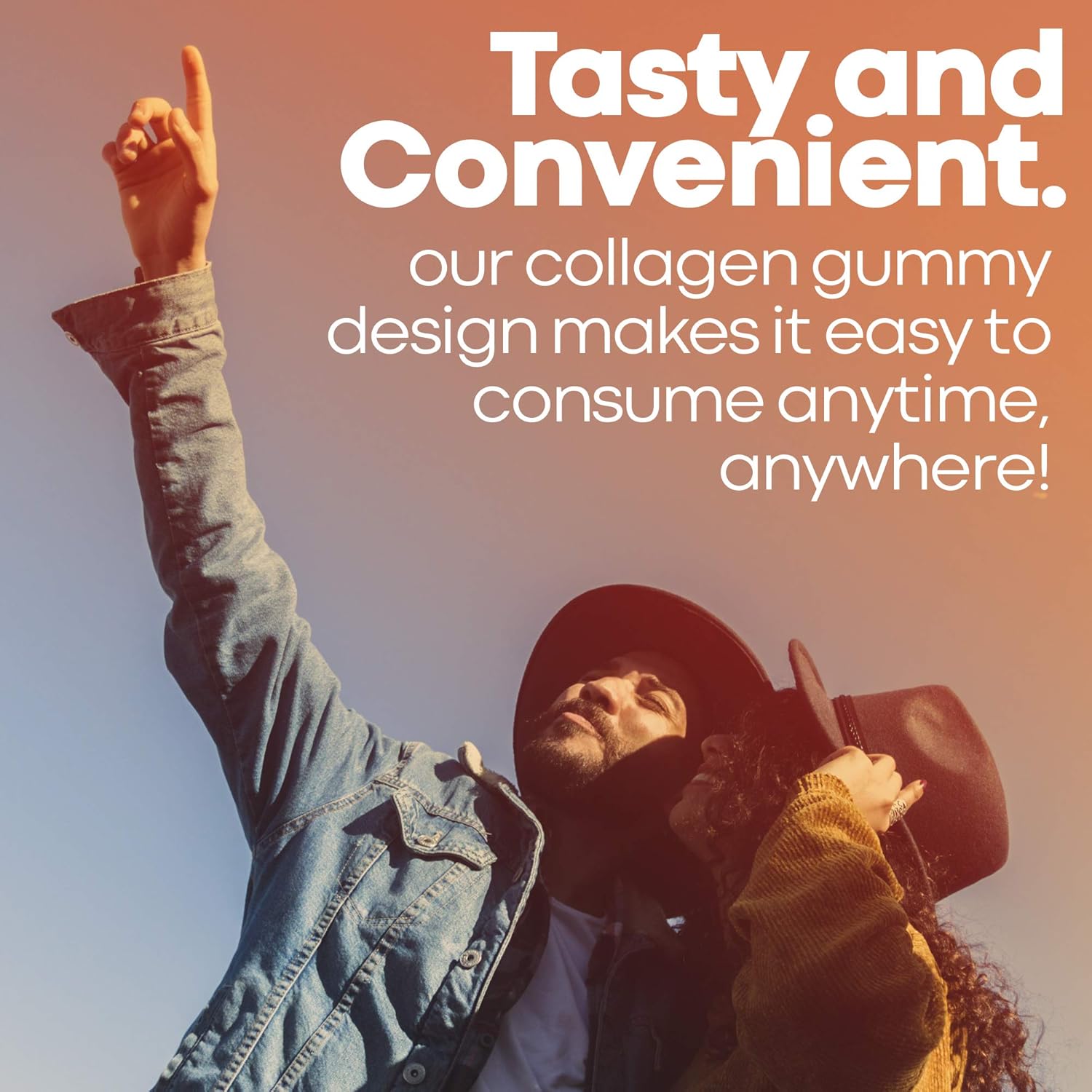 Herbtonics Multi Collagen Gummies with Biotin for Hair Growth - Type 1,2,3,5 & 10 | Keto Gummies with MCT - Sugar Free Anti Aging Supplement for Skin, Nails & Strength