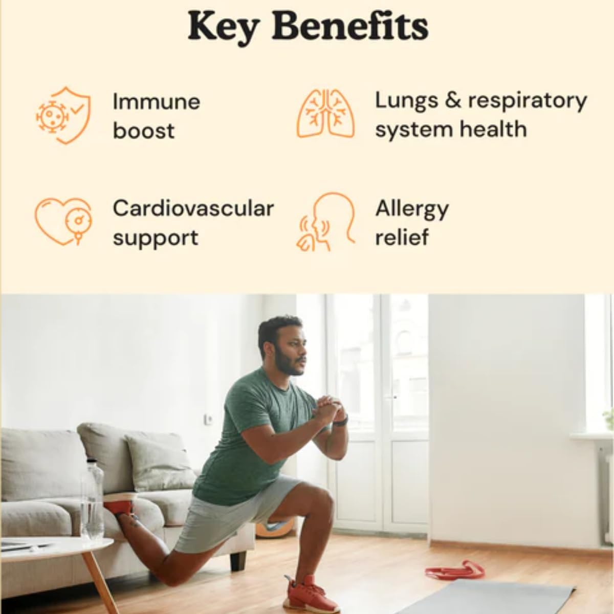 Heroot 500mg Quercetin with Bromelain Capsules: Respiratory & Overall Health Support (60 Capsules)