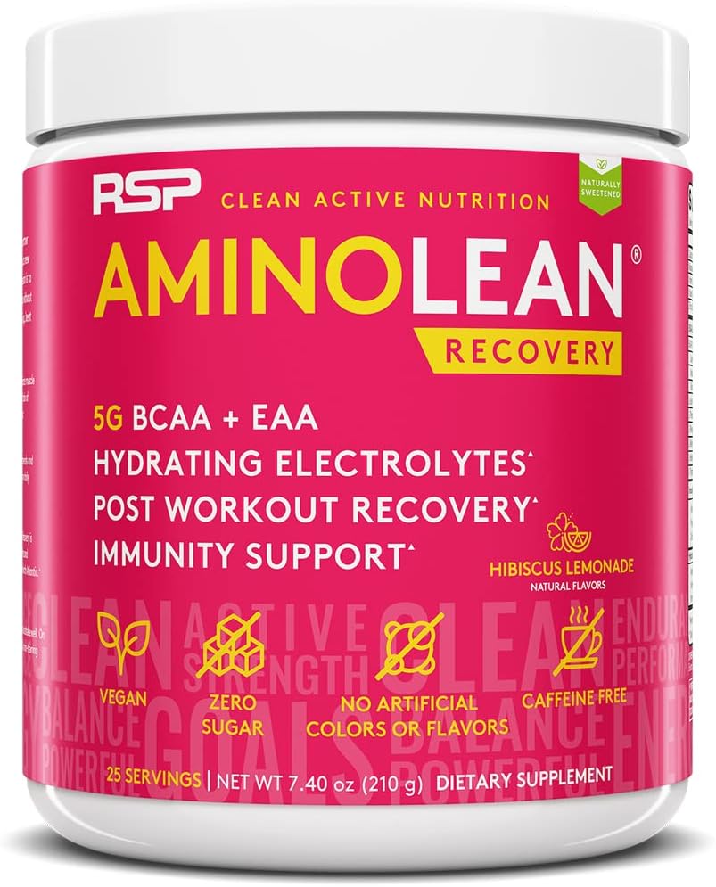Hibiscus Lemonade Aminolean Recovery by RSP Nutrition - 7.52 OZ